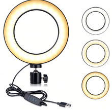 Load image into Gallery viewer, Photo studio telephone video LED beautiful ring light photography ring dimmable lamp tripod for selfie / show / fill light/Live Stream