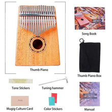 Load image into Gallery viewer, 17 Keys Kalimba-George Thumb Piano