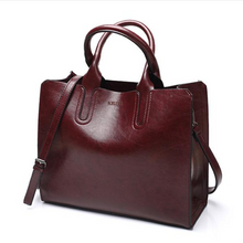 Load image into Gallery viewer, Leather Handbags Big High Quality Casual Female Bags Brand Shoulder Bag Ladies Large