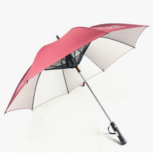 Load image into Gallery viewer, Anti-UV Sunny and Rainy Long-handle Umbrella With Fan