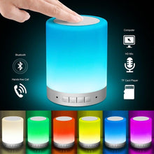 Load image into Gallery viewer, Elecstars Night Light Bluetooth Speakers Smart LED Touch Bedside Lamp Speaker Wireless Stereo Subwoofer Gifts Party lighting