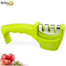 Load image into Gallery viewer, Knife Sharpener 3 Stages Professional Kitchen Sharpening Stone Diamond Ceramic Sharpener Tool