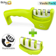 Load image into Gallery viewer, Knife Sharpener 3 Stages Professional Kitchen Sharpening Stone Diamond Ceramic Sharpener Tool