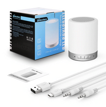 Load image into Gallery viewer, Elecstars Night Light Bluetooth Speakers Smart LED Touch Bedside Lamp Speaker Wireless Stereo Subwoofer Gifts Party lighting