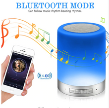Load image into Gallery viewer, Elecstars Night Light Bluetooth Speakers Smart LED Touch Bedside Lamp Speaker Wireless Stereo Subwoofer Gifts Party lighting