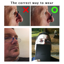 Load image into Gallery viewer, Clip Nose Mini Reading Glasses for women Optical Glasses for men With Box Wallet Prescription Eyeglasses