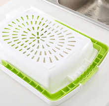 Load image into Gallery viewer, Multifunction Kitchen Chopping Blocks Sinks Drain Basket Cutting Board