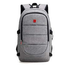 Load image into Gallery viewer, Men's External USB Charging Backpack & Headphone Plug - Anti Theft - Large Laptop Bag
