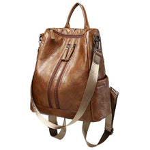 Load image into Gallery viewer, Women's Mochila Escolar Leather Backpack - School Bags