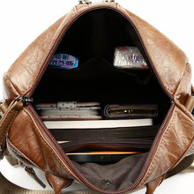 Load image into Gallery viewer, Women's Mochila Escolar Leather Backpack - School Bags