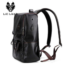 Load image into Gallery viewer, Men's Leather USB Charging Backpack - Anti Theft
