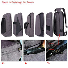 Load image into Gallery viewer, Adjustable Unisex USB Charging Anti Theft Backpack