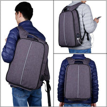 Load image into Gallery viewer, Adjustable Unisex USB Charging Anti Theft Backpack