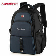 Load image into Gallery viewer, Men's Water Resistant Backpack with USB Charging &amp