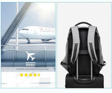 Load image into Gallery viewer, Men's Anti-theft USB Charging Backpack