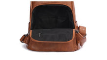 Load image into Gallery viewer, Women's Leather Anti Theft Backpack