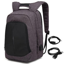 Load image into Gallery viewer, Adjustable Unisex USB Charging Anti Theft Backpack