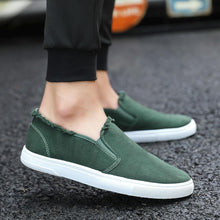 Load image into Gallery viewer, Men's Single Shoes College Style Canvas White Shoes Student Shoes
