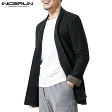 Load image into Gallery viewer, INCERUN NEW Mens Coat Jackets Classic Outwear Long Sleeve Male Trench Coat Cloak Cardigan Autumn 2018 Men Clothes Abrigo Hombre
