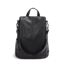 Load image into Gallery viewer, Women's Leather Anti Theft Backpack