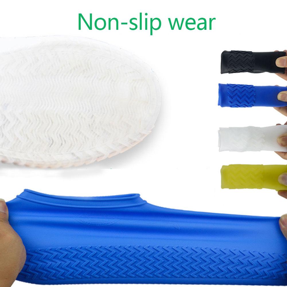 1 Pair Reusable Shoes Covers Waterproof Silicone Shoes