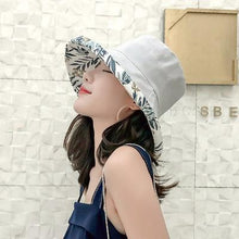 Load image into Gallery viewer, Sun hat summer female solid color big hat Japanese basin hat tide cloth hat sun hat sunscreen folding
