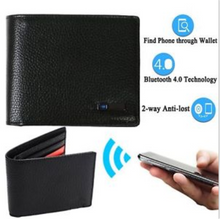 Load image into Gallery viewer, Genuine Leather High Quality Anti Lost Intelligent Bluetooth Purse
