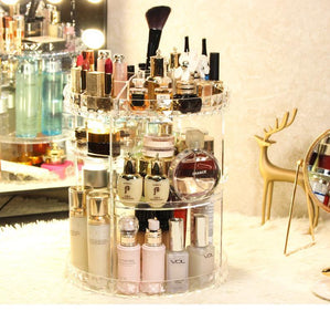 (Only 300Pcs&amp;60%Off) ——High Quality 360° Rotating Crystal  Cosmetic Storage Box