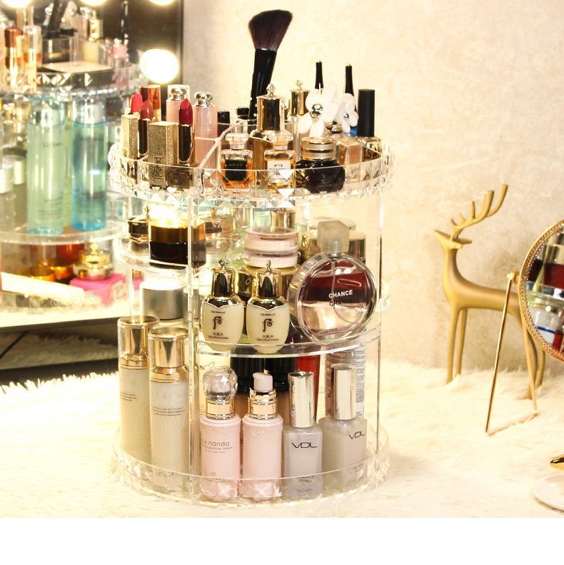 (Only 300Pcs&60%Off) ——High Quality 360° Rotating Crystal  Cosmetic Storage Box