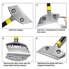 Load image into Gallery viewer, handled scraper wallpaper stripping tool set Clean Glass window scraper -razor scraper tool kit-5 Pieces
