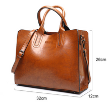 Load image into Gallery viewer, Leather Handbags Big  High Quality Casual Female Bags  Brand Shoulder Bag Ladies Large
