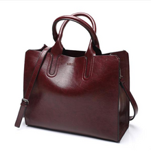 Load image into Gallery viewer, Leather Handbags Big  High Quality Casual Female Bags  Brand Shoulder Bag Ladies Large
