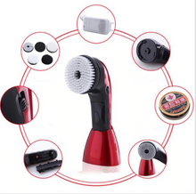 Load image into Gallery viewer, Rechargeable Shoe Brush with 4 Brush Heads Shoe Shine Multi-function Handheld Mini Electric Shoe Polisher Equipment
