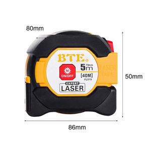 2-in-1 Infrared Tape Measure Electronic Laser Level Tape Measure Infrared Rangefinder Measuring Tape