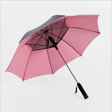 Load image into Gallery viewer, Anti-UV Sunny and Rainy Long-handle Umbrella With Fan
