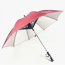 Load image into Gallery viewer, Anti-UV Sunny and Rainy Long-handle Umbrella With Fan
