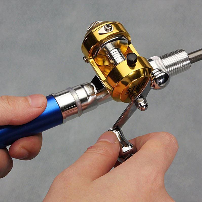 TRAVELING PORTABLE POCKET PEN FISHING POLE