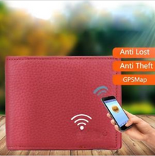 Load image into Gallery viewer, Genuine Leather High Quality Anti Lost Intelligent Bluetooth Purse
