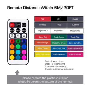 Colour-changing Remote-Controlled LED Wireless