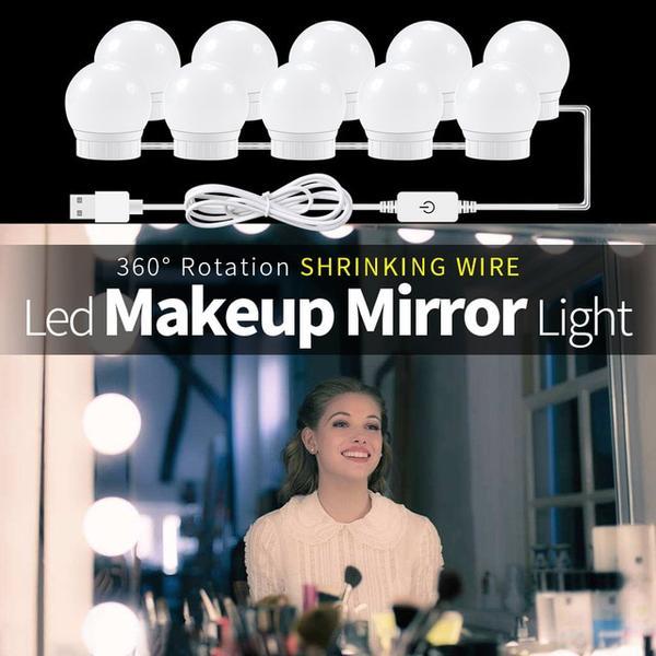 Vanity Mirror Lights，Hollywood Style LED Vanity Mirror Lights Kit DIY