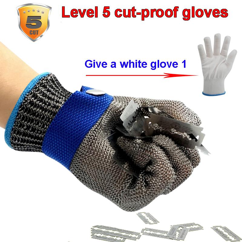 5 LevelSteel WireCut Prevention Gloves