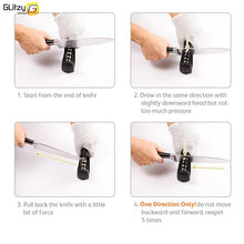 Load image into Gallery viewer, Knife Sharpener 3 Stages Professional Kitchen Sharpening Stone Diamond Ceramic Sharpener Tool
