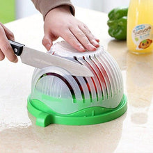 Load image into Gallery viewer, Salad Cutting Bowl Kitchen Gadget Drain Basket Fruit and Vegetable Washing Basket
