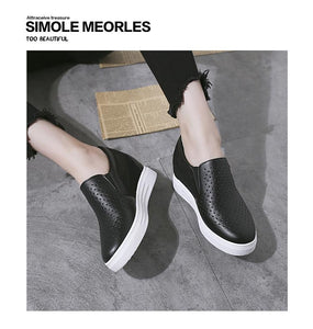 2019  Fashion Summer  Woman Footwear Shoes Wedges Sneakers Hidden Heels