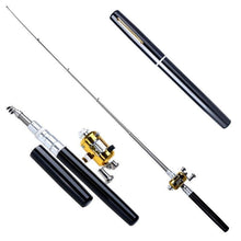 Load image into Gallery viewer, TRAVELING PORTABLE POCKET PEN FISHING POLE
