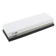 Load image into Gallery viewer, Professional Kitchen Knife Sharpener Stone Double Side White Corundum Whetstone Grindstone Japanese Sharpening Tool Bamboo Base

