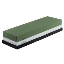 Load image into Gallery viewer, Professional Kitchen Knife Sharpener Stone Double Side White Corundum Whetstone Grindstone Japanese Sharpening Tool Bamboo Base
