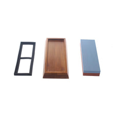 Load image into Gallery viewer, Professional Kitchen Knife Sharpener Stone Double Side White Corundum Whetstone Grindstone Japanese Sharpening Tool Bamboo Base
