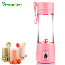 Load image into Gallery viewer, LemonBest 380ml Original USB Rechargeable Electric Fruit Juicer Cup Blender Fruit Vegetable Tools Home Garden Kitchen Tools
