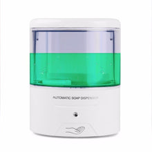 Load image into Gallery viewer, Soap Dispenser Battery Powered 600ml Wall-Mount Automatic IR Sensor Touch-free Kitchen Soap Lotion Pump for Kitchen Bathroom
